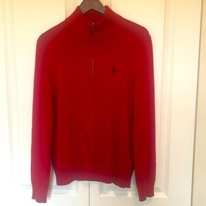 Ralph Lauren Polo Knit Quarter-Zip Sweater (Small)
